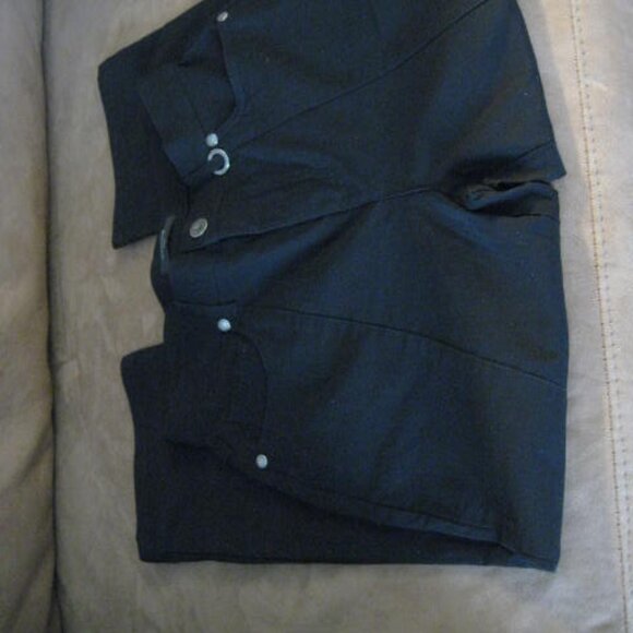 Simon Chang Black Capri Pants Size 0 Stretchy - Picture 8 of 11